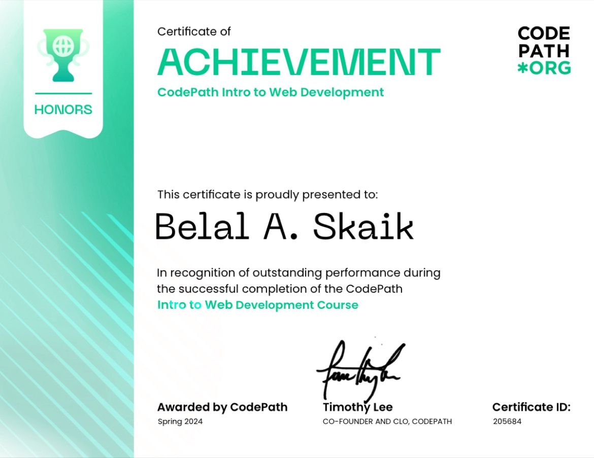 Certification 1